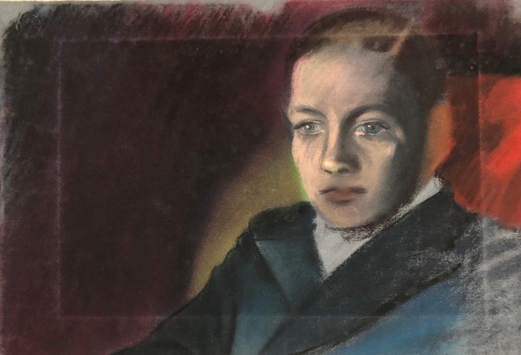 Porträt Mann. Pastell 1941